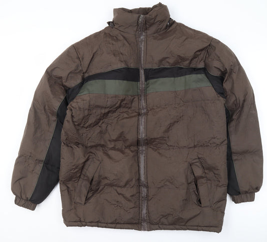 Womens UK Size L i5 Premium Apparel Brown Puffer Jacket