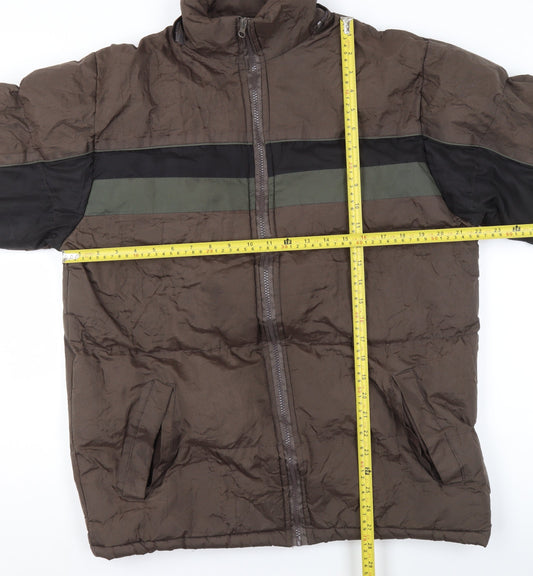 Womens UK Size L i5 Premium Apparel Brown Puffer Jacket