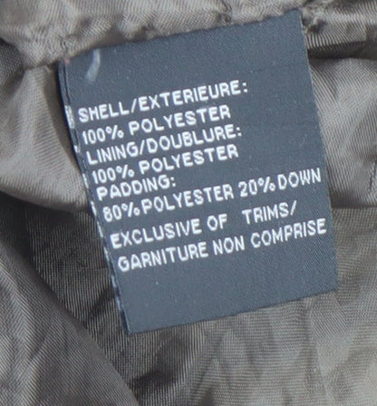 Womens UK Size L i5 Premium Apparel Brown Puffer Jacket