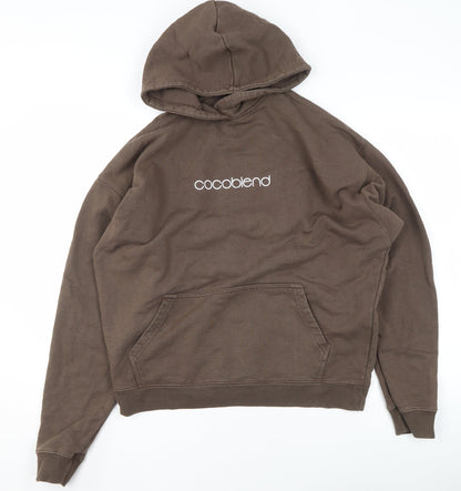 Womens UK Size M Cocoblend Brown Pullover Hoodie