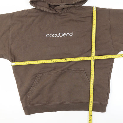 Womens UK Size M Cocoblend Brown Pullover Hoodie