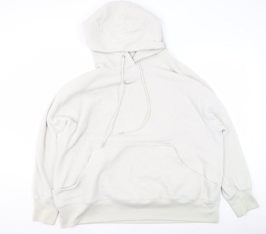 Nike Women's Ivory Pullover Fleece Hoodie 1X Relaxed Fit