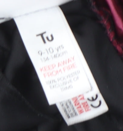 Tu Girls Harry Potter Black Long Hooded Costume Dress 9-10 Years