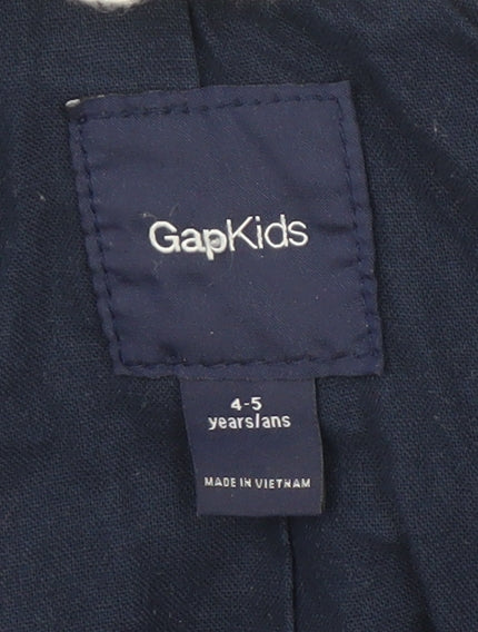 Boys UK Size 4-5 Years Gap Blue Windbreaker Coat