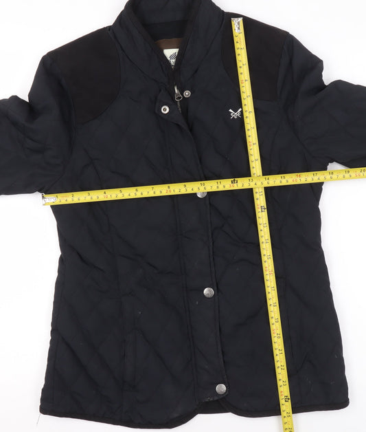 Crew Clothing Co Women’s Black Quilted Jacket Size 10