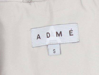 Womens UK Size S ADMÉ Beige Basic Jacket