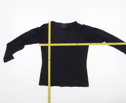 Womens UK Size 12 EAST Black Pullover Jumper