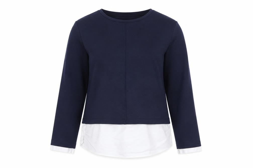 Womens UK Size S Gallery Blue Basic Blouse