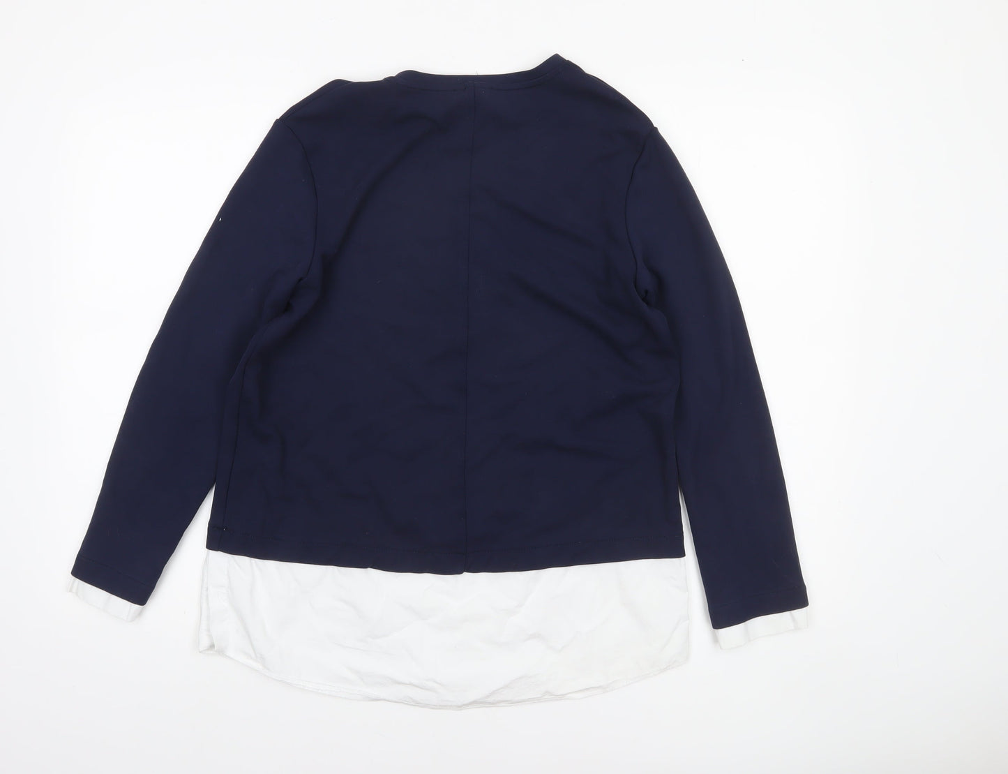 Womens UK Size S Gallery Blue Basic Blouse