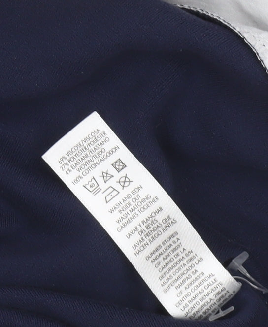 Womens UK Size S Gallery Blue Basic Blouse