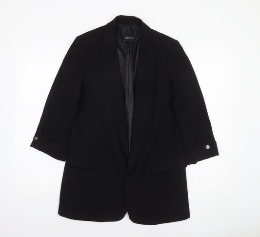 Zara Basic Women's Black Polyester Single-Breasted Blazer Size S