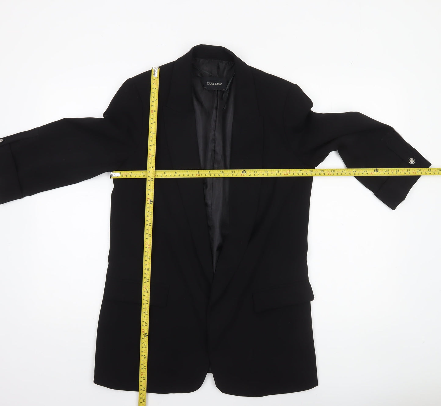 Womens UK Size S Zara Basic Regular Black Blazer