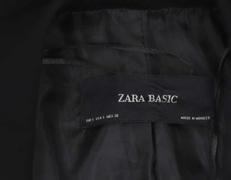 Womens UK Size S Zara Basic Regular Black Blazer