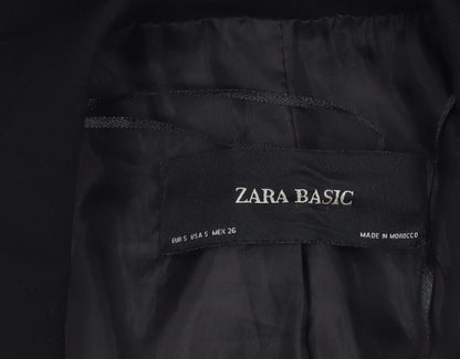Womens UK Size S Zara Basic Regular Black Blazer