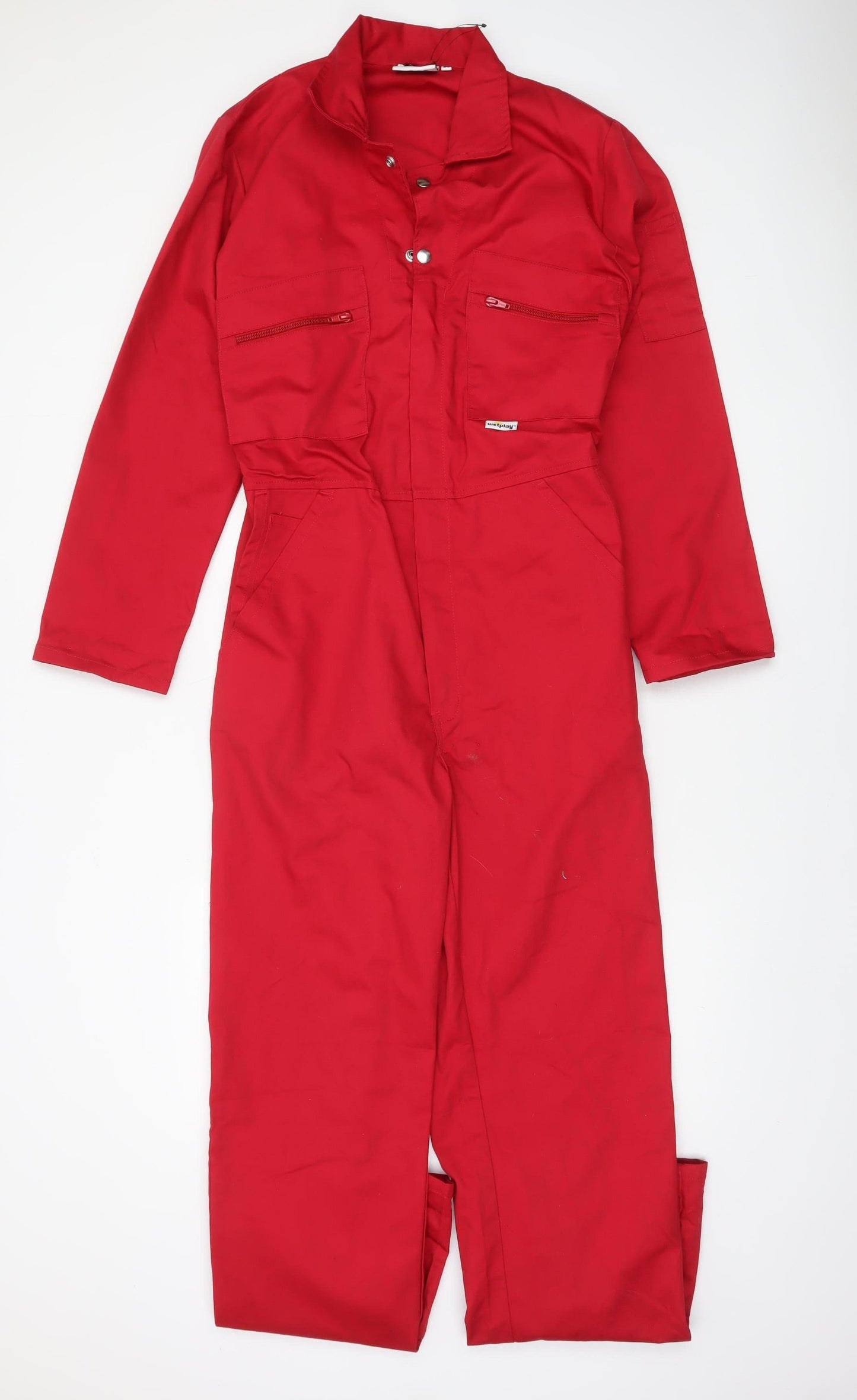 Wetplay Men's Red 34 Cargo Workwear Trousers Polyester Cotton