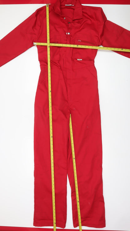 Wetplay Men's Red 34 Cargo Workwear Trousers Polyester Cotton