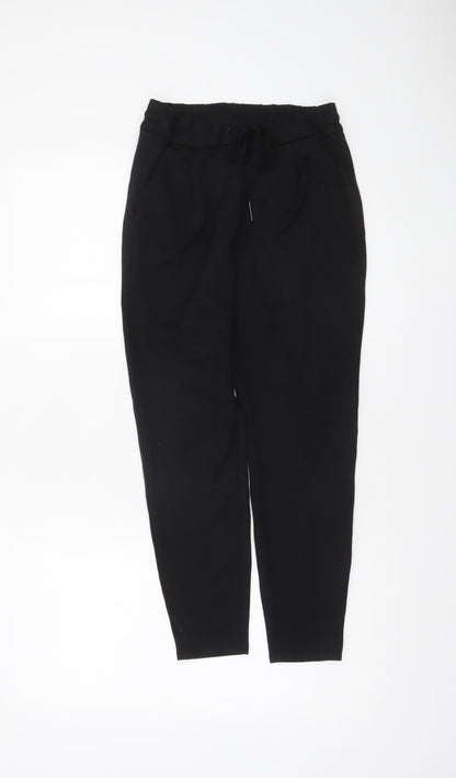 Womens UK Size 8 VERO MODA Regular Fit Jogger Black Trousers