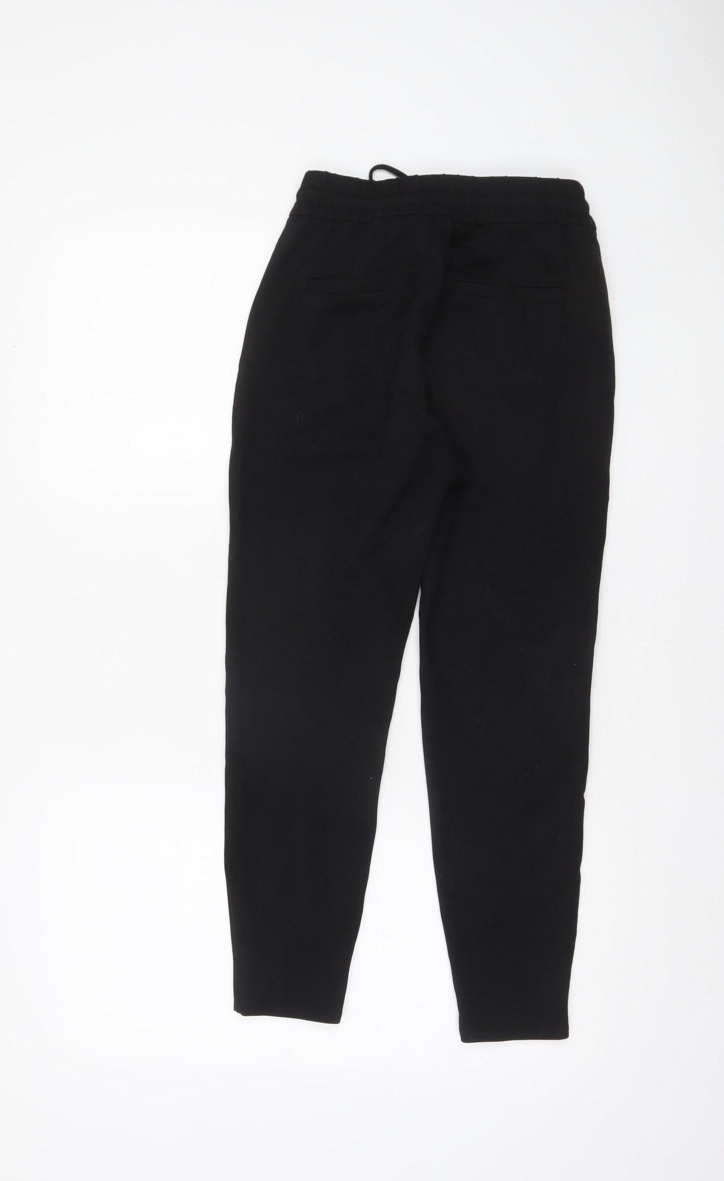 Womens UK Size 8 VERO MODA Regular Fit Jogger Black Trousers