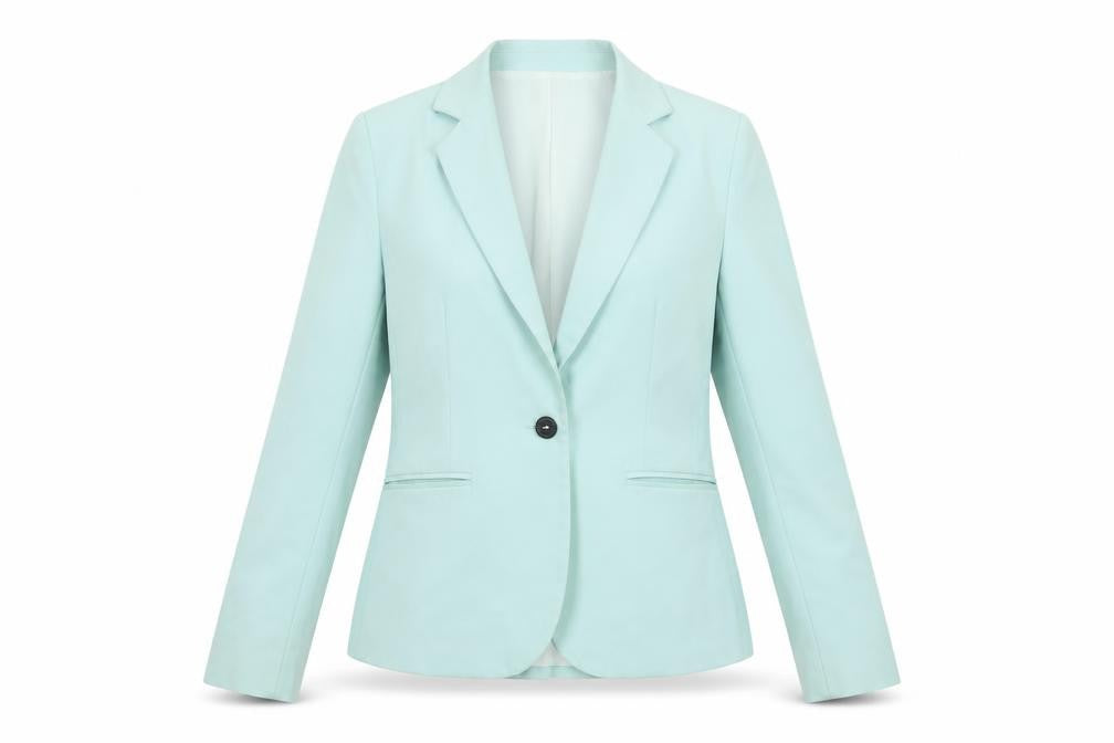 Womens UK Size 10 Zara Regular Green Blazer