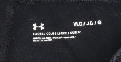 Boys UK Size 12 Years Under armour Relaxed Fit Jogger Black Trousers
