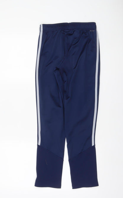 Boys UK Size 12 Years adidas Regular Fit Jogger Blue Trousers