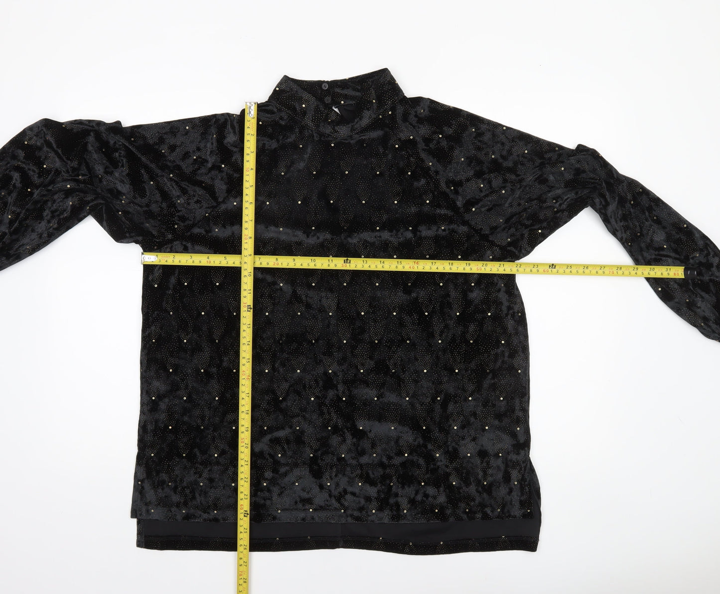 Womens UK Size 14 NEXT Black Tunic Blouse