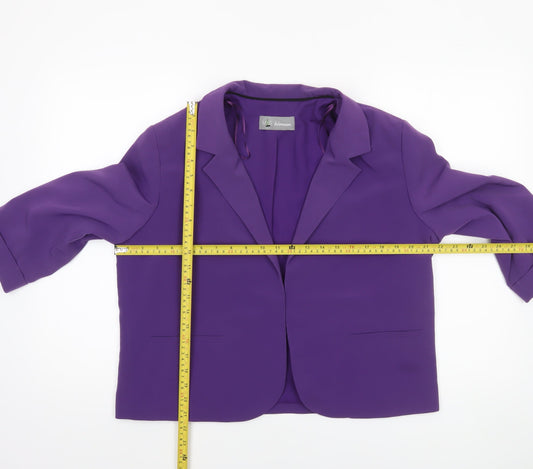 Marks and Spencer Women's Purple Size 16 Classic Blazer Jacket