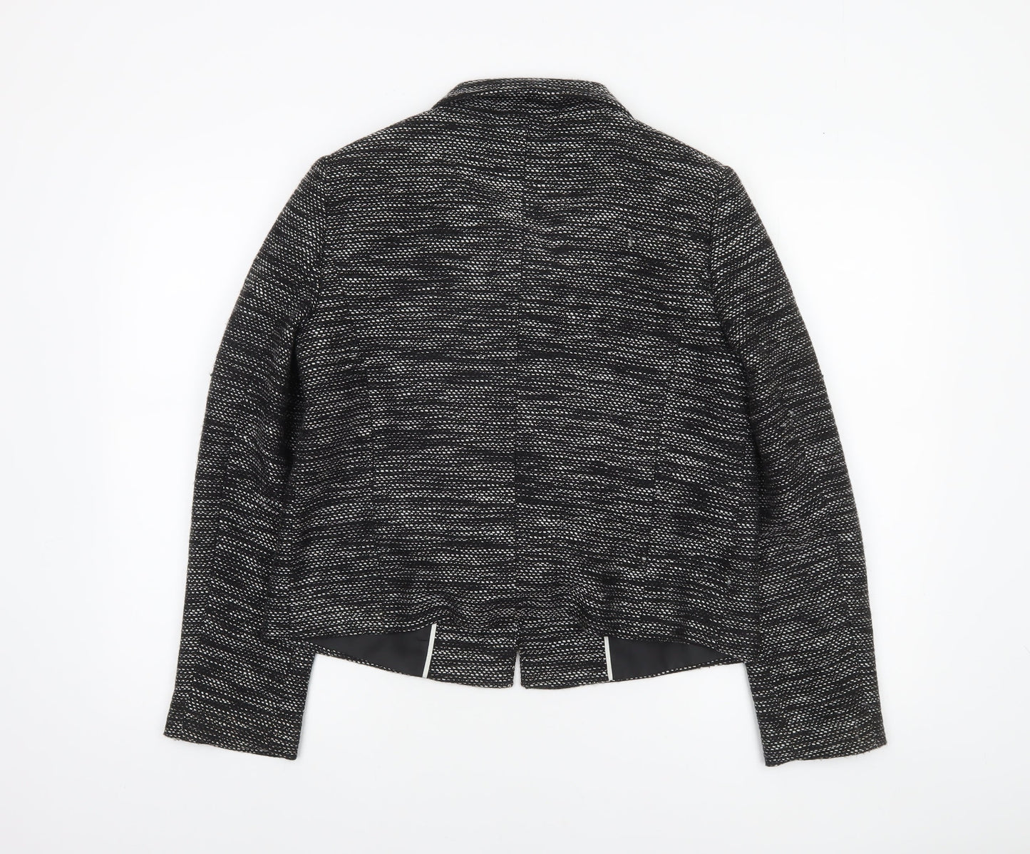 Marks and Spencer Womens Black Size 12 Double-Breasted Blazer