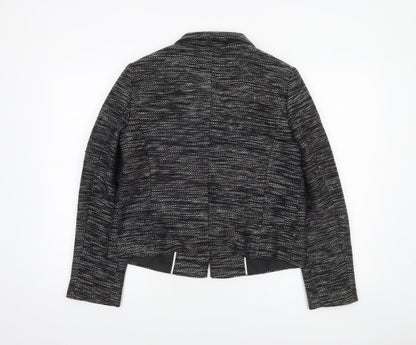 Marks and Spencer Womens Black Size 12 Double-Breasted Blazer