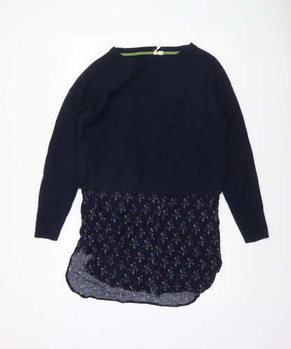 Womens UK Size 12 White Stuff Blue Pullover Jumper