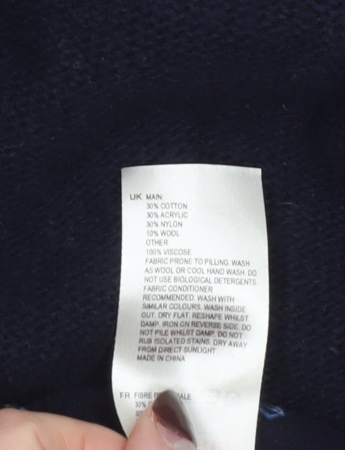 Womens UK Size 12 White Stuff Blue Pullover Jumper