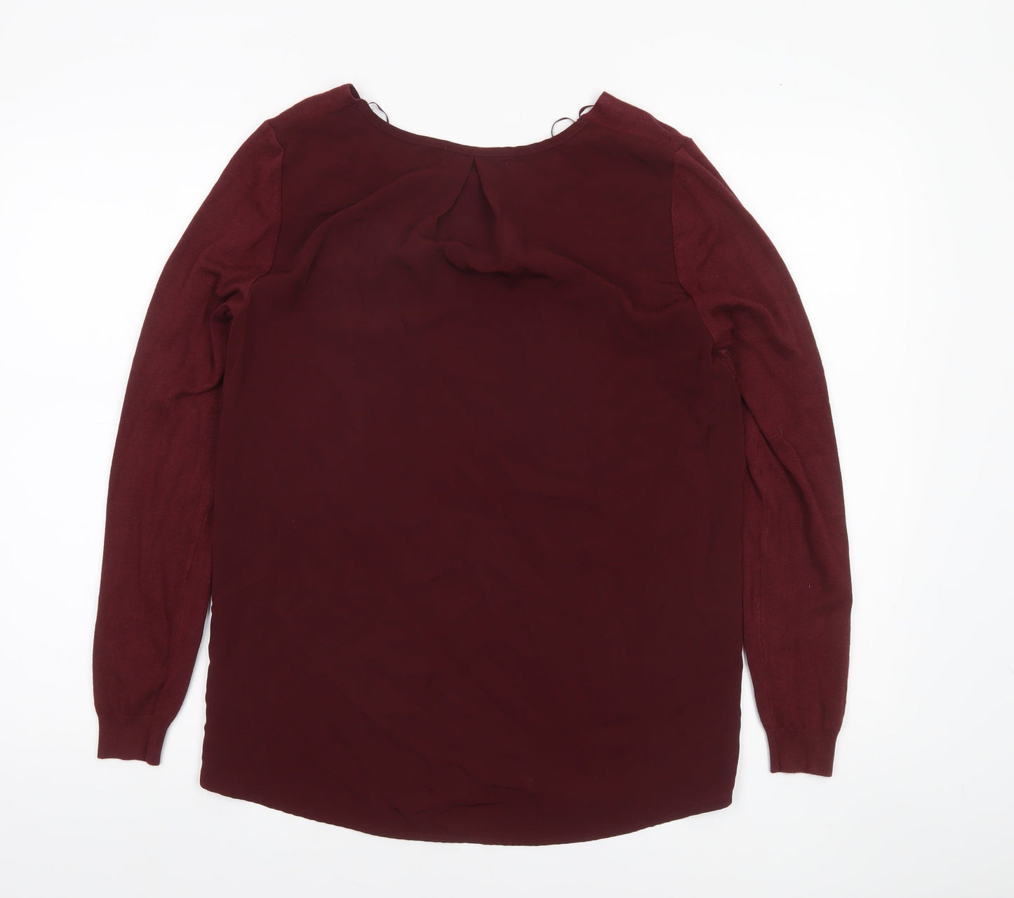 Womens UK Size 10 Marks and Spencer Red Pullover Jumper
