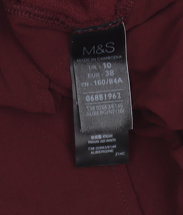 Womens UK Size 10 Marks and Spencer Red Pullover Jumper