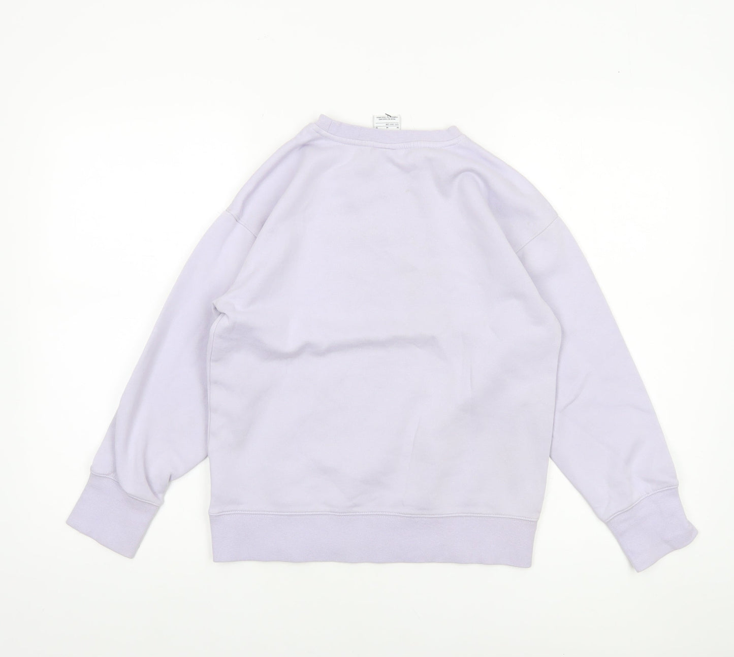 Nike Girls Purple Crew Neck Fleece Sweatshirt M 10-11 Years