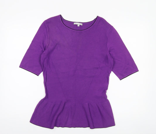 Womens UK Size 14 Marks and Spencer Purple Pullover Jumper