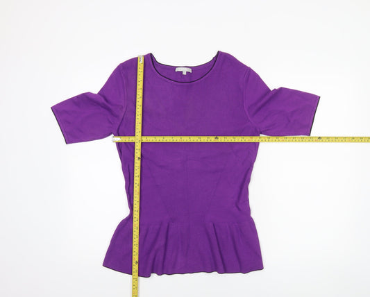 Womens UK Size 14 Marks and Spencer Purple Pullover Jumper