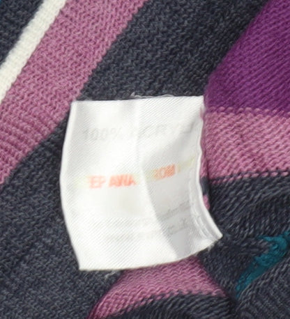 Isle Essentials Women's Multicoloured Striped Cotton Jumper Size S 10-12