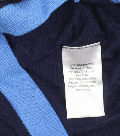 Womens UK Size 10 Marble Blue Pullover Jumper