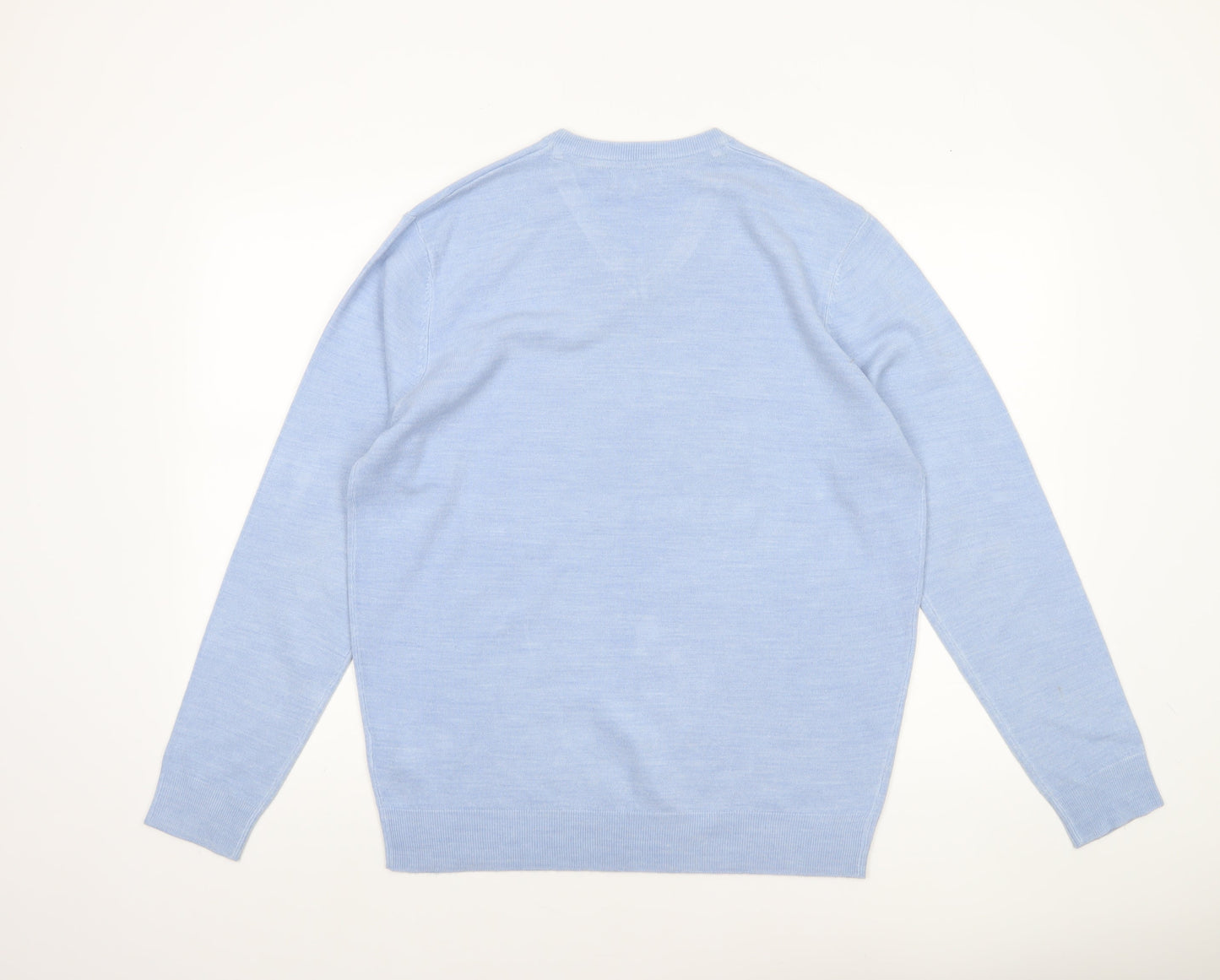 Debenhams Men’s Blue Acrylic V-Neck Pullover Jumper M