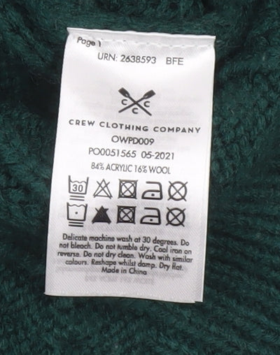 Crew Clothing Women’s Green Cable Knit Jumper Size 10