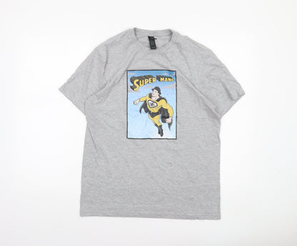 Mens UK Size M Gildan Grey  T-Shirt
