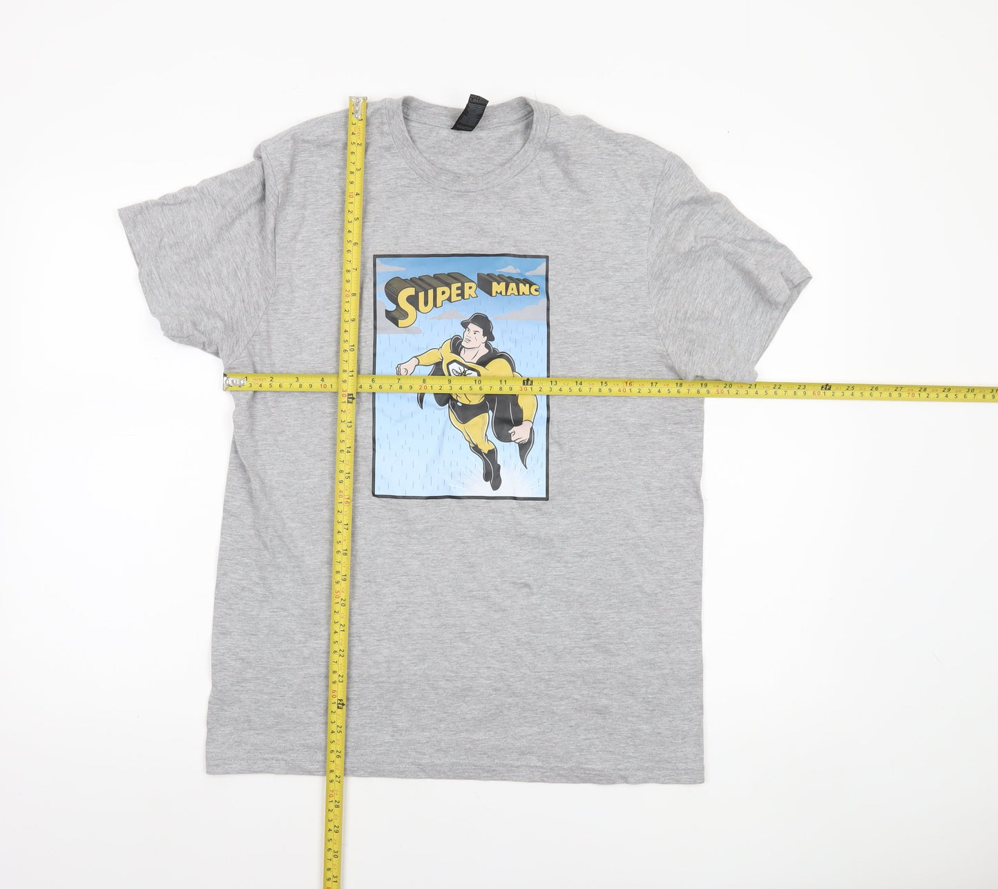 Mens UK Size M Gildan Grey  T-Shirt