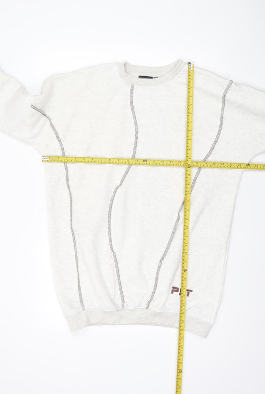 Womens UK Size 10 PRETTYLITTLETHING Beige Pullover Sweatshirt