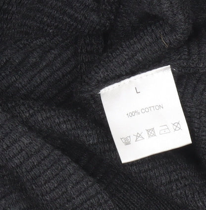 Linea Men's Grey Cotton Crew Neck Pullover Jumper L