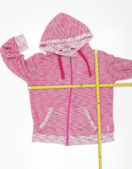 Everlast Womens Pink Full Zip Hoodie Size 10 Polyester Sportswear