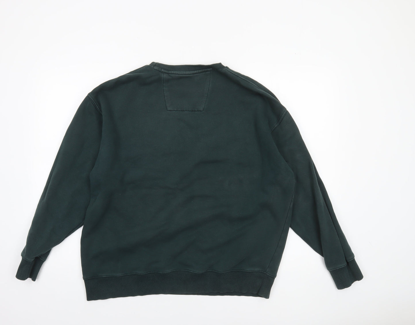 F&F Men's Green Oakland Graphic Sweatshirt Size L Pullover Crew Neck