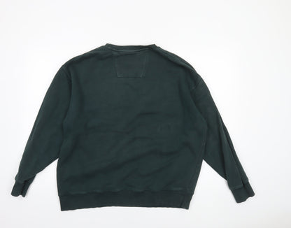 F&F Men's Green Oakland Graphic Sweatshirt Size L Pullover Crew Neck