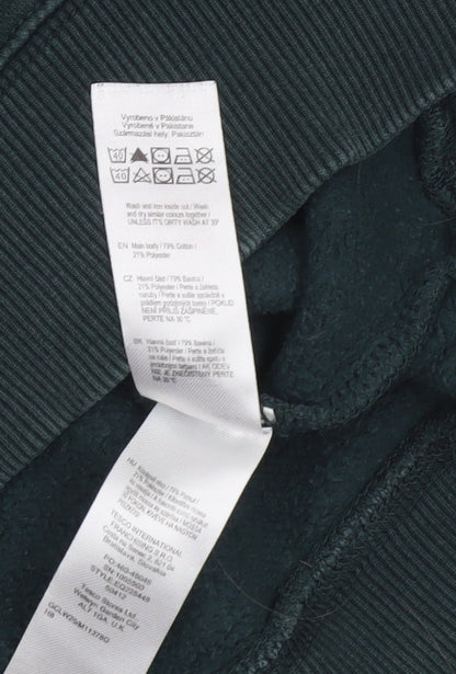 F&F Men's Green Oakland Graphic Sweatshirt Size L Pullover Crew Neck