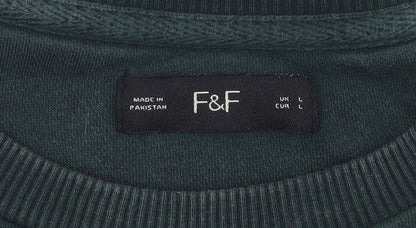 F&F Men's Green Oakland Graphic Sweatshirt Size L Pullover Crew Neck