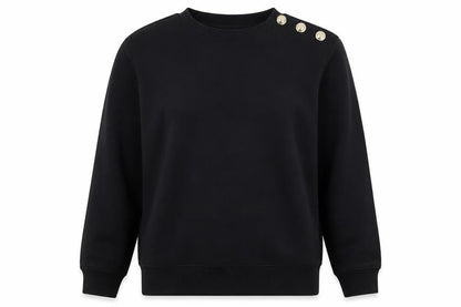 Womens UK Size 12 H&M Black Pullover Sweatshirt